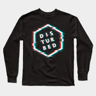 DISTURBED POLYGON GLITCH Long Sleeve T-Shirt